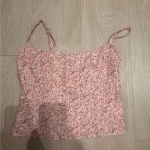 Reformation Pink Floral Camisole